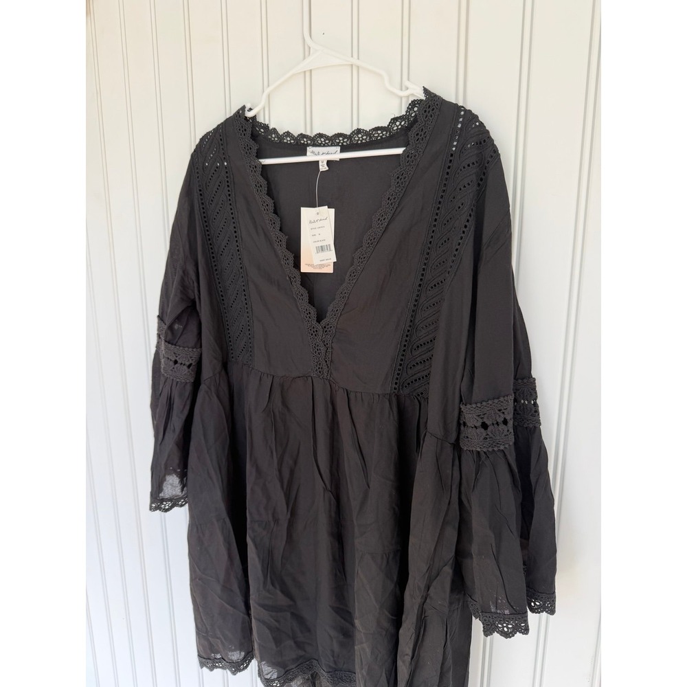 NWT kiwi & punch midi dress western boho revival crochet ethereal cowgirl